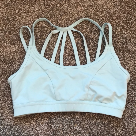 baby blue sports bra